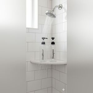 Refillable Shampoo And Conditioner Bottles (Clear 21oz)